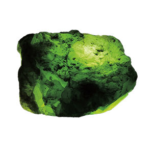 A green stone