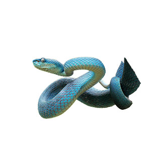 A blue snake