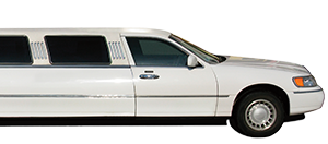 A white limousine 