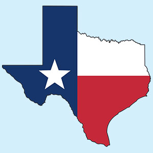 a map of Texas