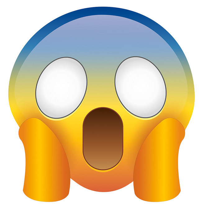 Image of a shocked emoji