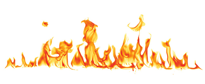 Image of small flames