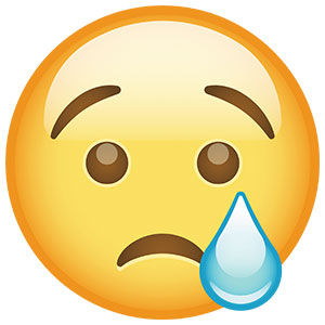 Image of a crying emoji