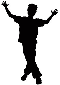 Image of a silhouette of a dancer