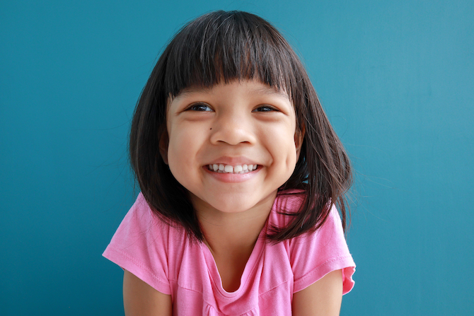 Image of a child smiling