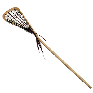 Image of a homemade lacrosse stick