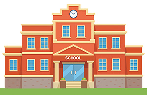 Illustration of a school