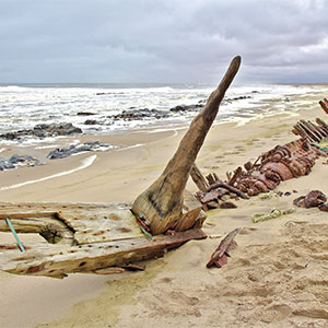 A beached boat