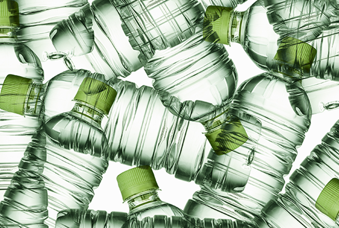 Empty plastic bottles