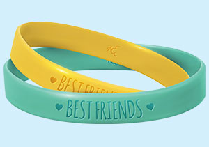 two bracelets that say "Best Friends"